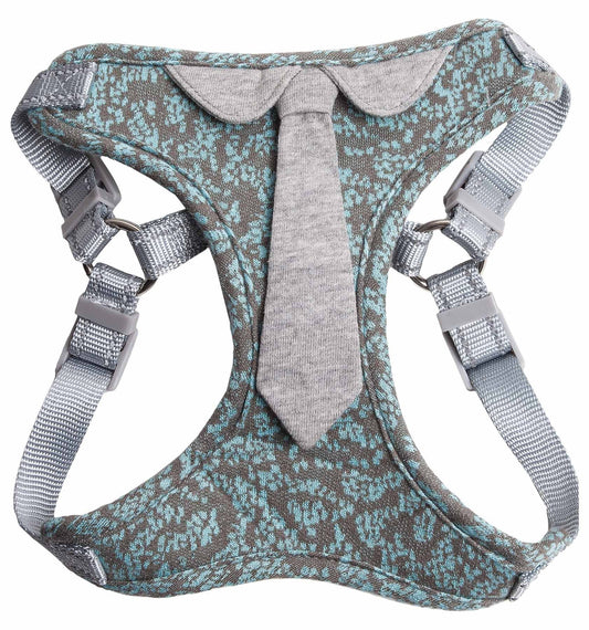 Pet Life ®  'Fidomite' Mesh Reversed and Adjustable Fashion Dog Harness W/ Designer Neck Tie