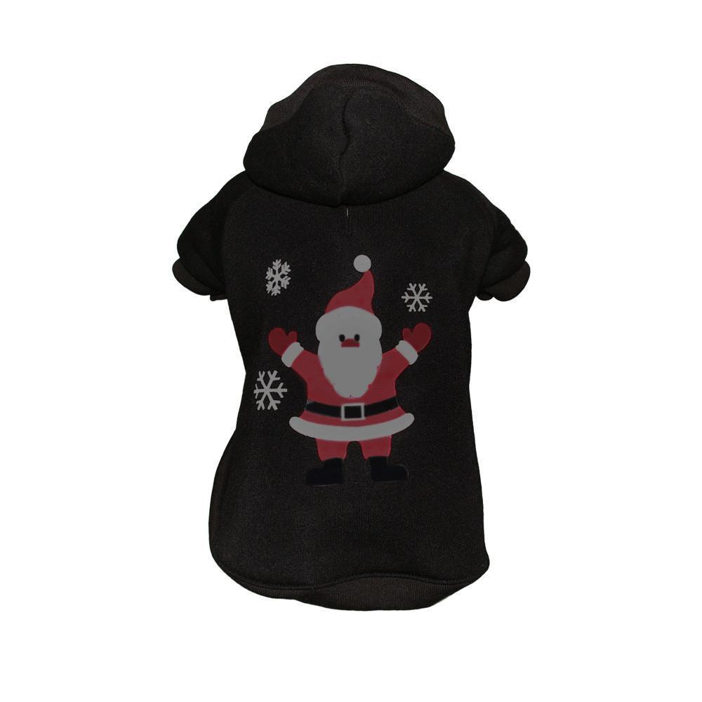 Pet Life ® LED Lighting 'Juggling Santa' Hooded Dog Costume Sweater w/ Included Batteries