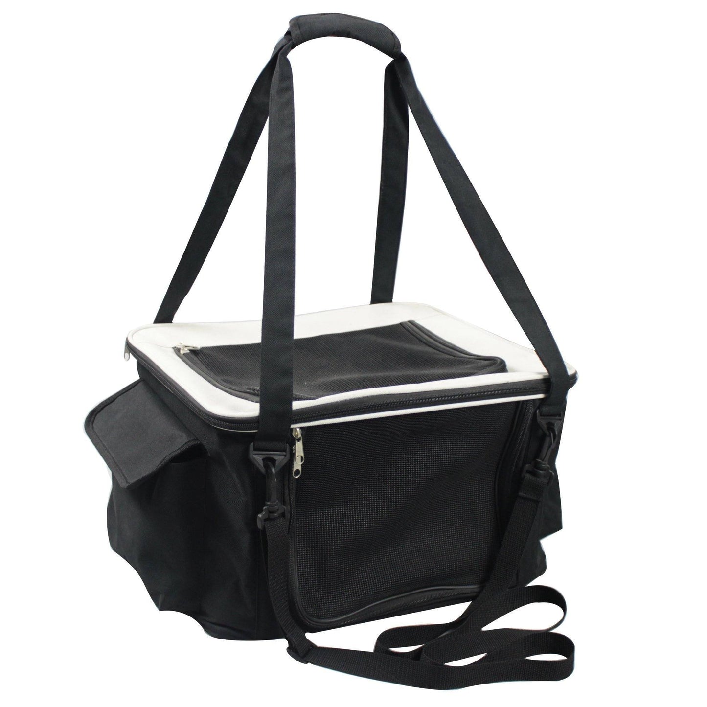 Pet Life ® Lightweight Collapsible Safety Travel Wire Folding Pet Dog Car Seat Carseat Carrier Crate