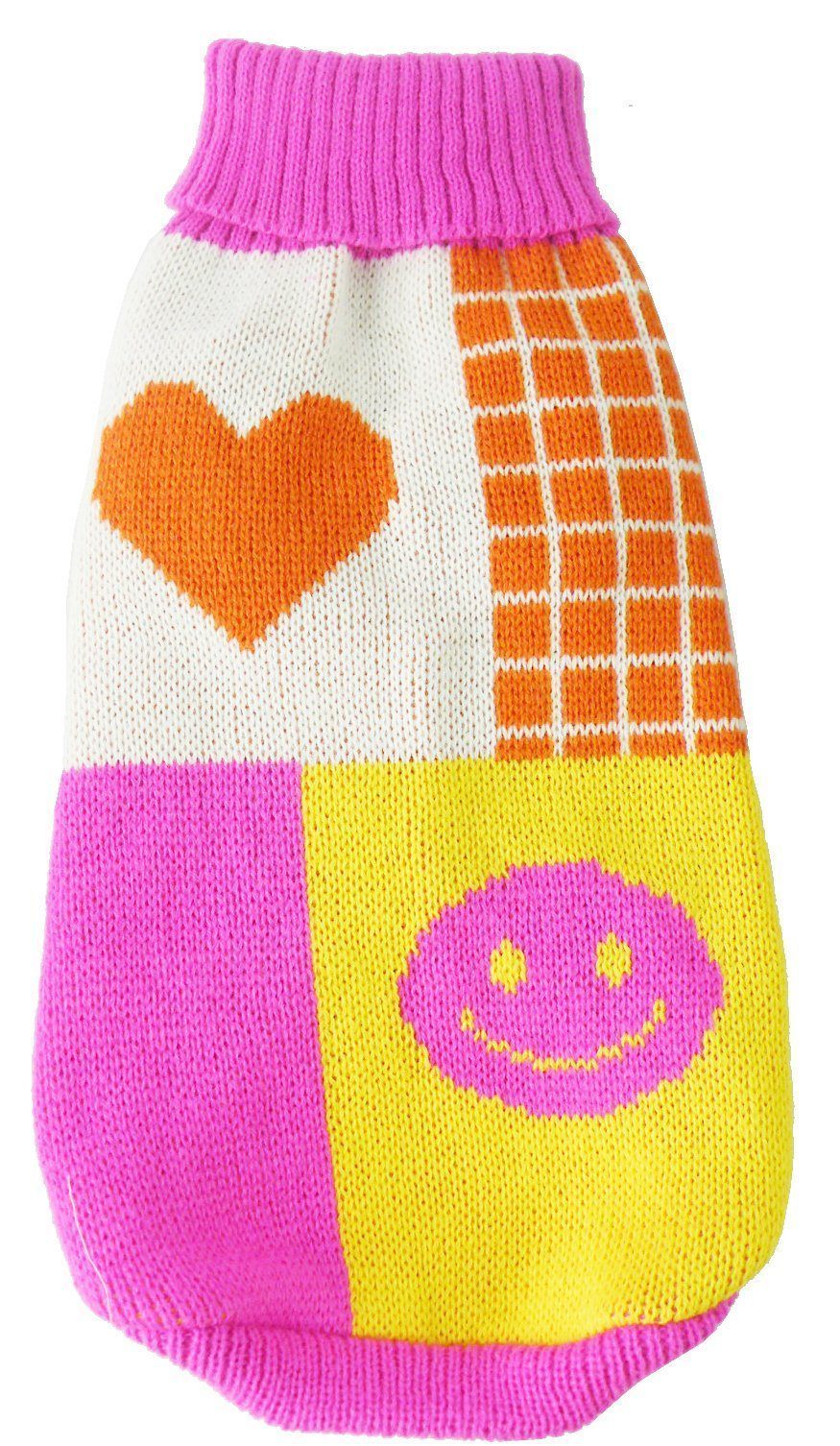 Pet Life ® 'Lovable-Bark' Heavy Knitted Ribbed Fashion Designer Dog Sweater