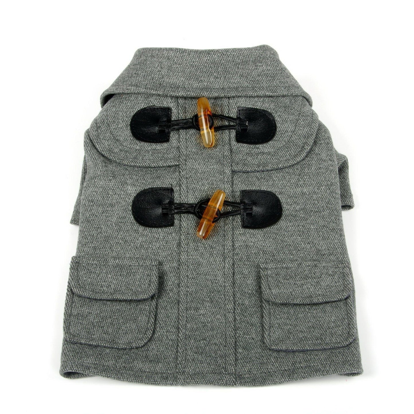 Pet Life ® 'Military Static' Rivited Fashion Collared Wool Dog Jacket Coat