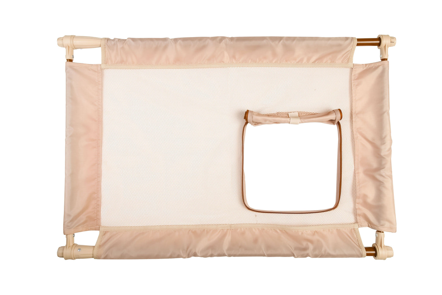 Pet Life ® 'Porta Gate' Anti-Drilling Nylon Mesh Collapsible Folding Travel Safety Pet Cat Dog Gate w/ Zippered Entrance