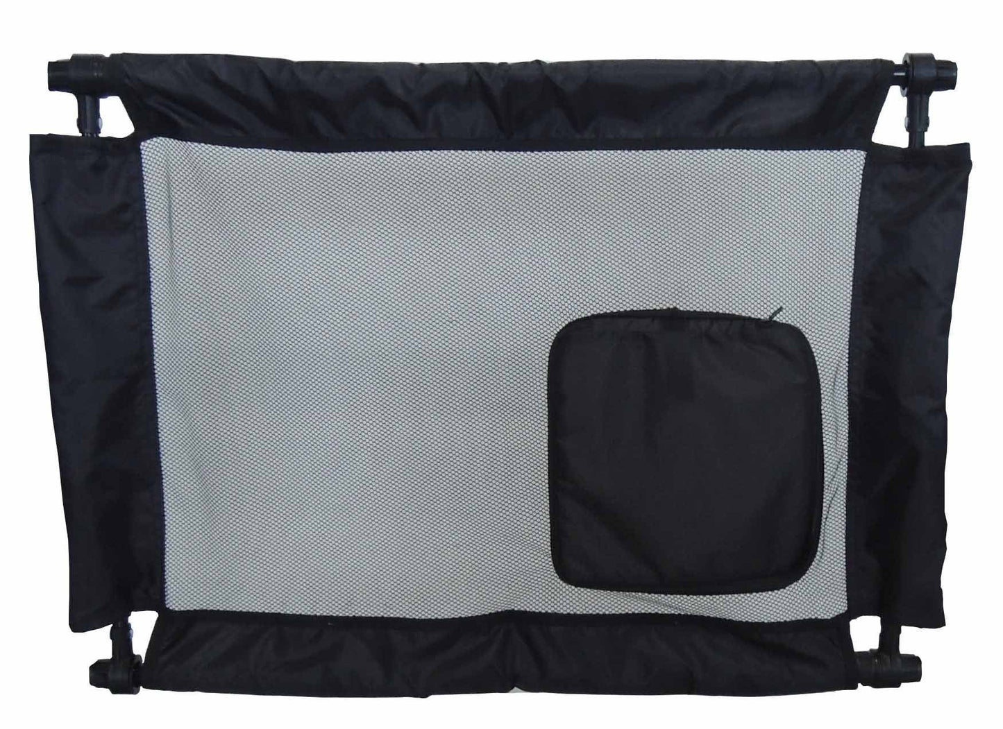 Pet Life ® 'Porta Gate' Anti-Drilling Nylon Mesh Collapsible Folding Travel Safety Pet Cat Dog Gate w/ Zippered Entrance