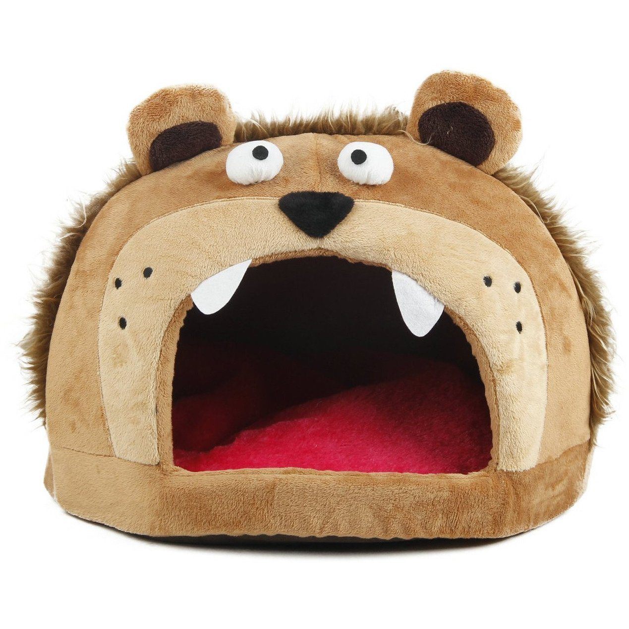 Pet Life ® 'Roar Bear' Snuggle Plush Polar Fleece Fashion Designer Pet Dog Bed House Lounge