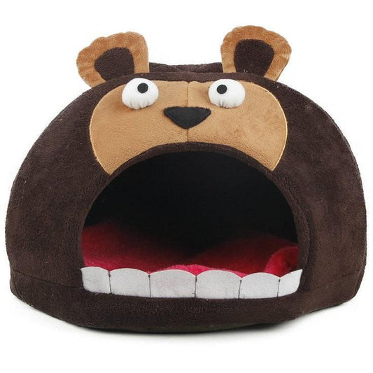 Pet Life ® 'Roar Bear' Snuggle Plush Polar Fleece Fashion Designer Pet Dog Bed House Lounge