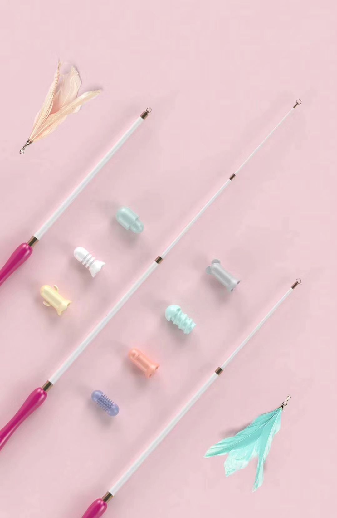 Pet Life ® 'Wander-cat' Customizeable and Extendable 10-in-1 Attachment Laser Cat Teaser