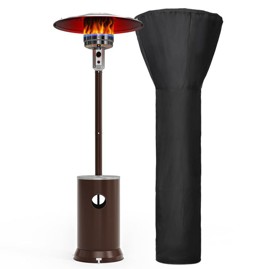 Pamapic Portable Patio Heater Propane - 48,000 BTU with Table Design & Wheels, Commercial & Residential