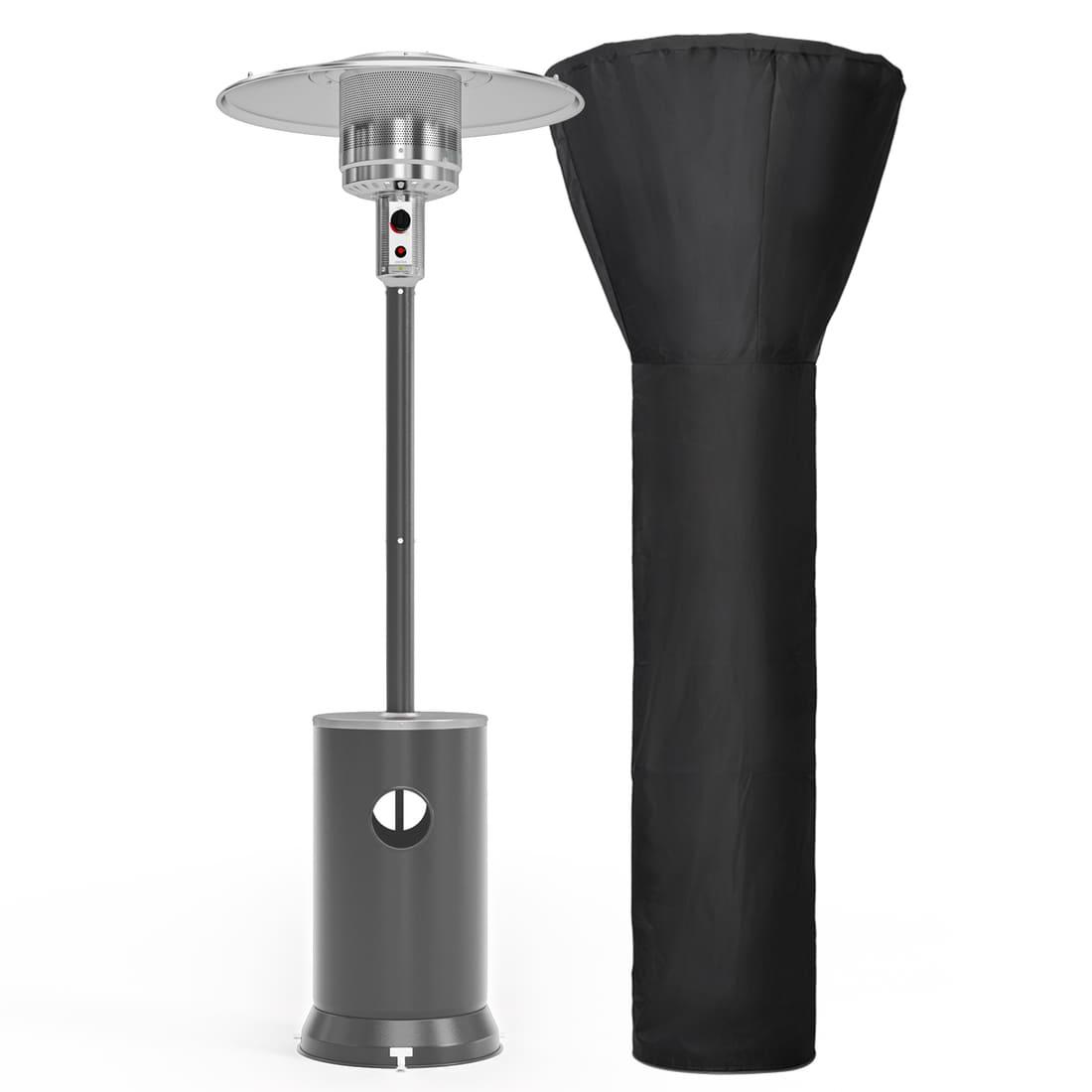 Pamapic Portable Patio Heater Propane - 48,000 BTU with Table Design & Wheels, Commercial & Residential