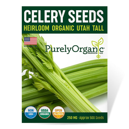 Purely Organic Utah Tall Celery Seeds - USDA Organic
