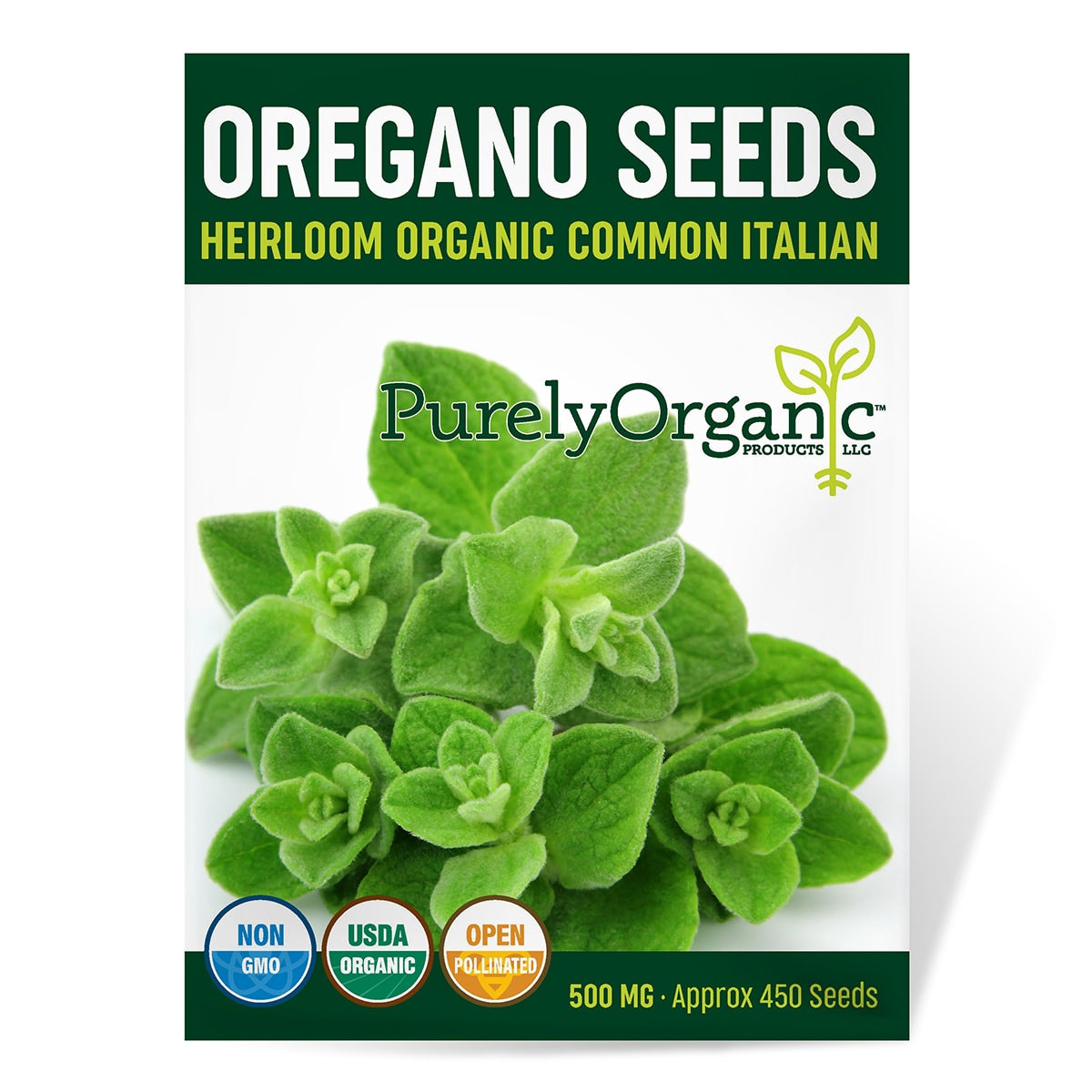 Purely Organic Common Italian Oregano Seeds - USDA Organic