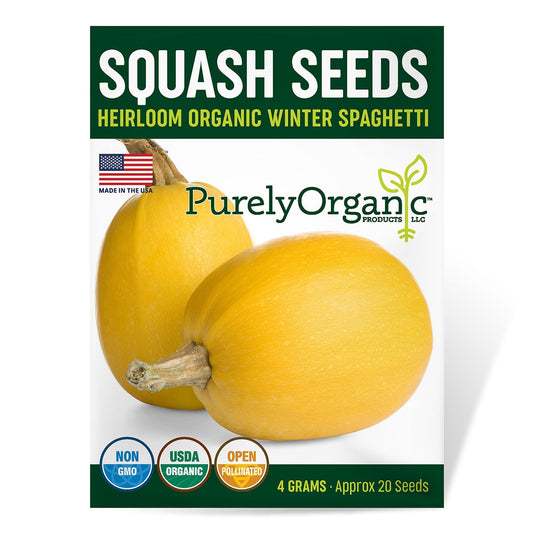 Purely Organic Winter Spaghetti Squash Seeds - USDA Organic
