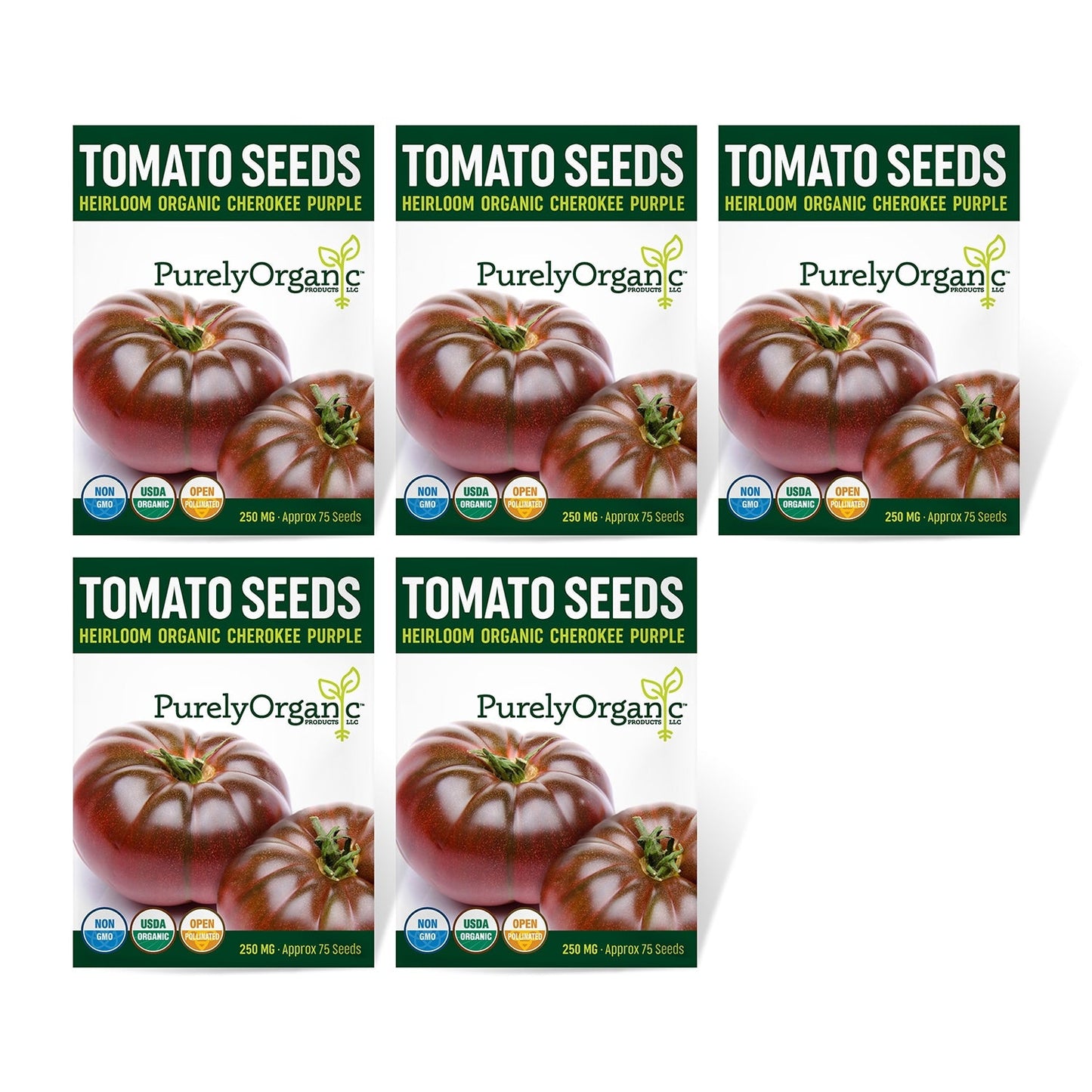 Purely Organic Cherokee Purple Tomato Seeds - USDA Organic