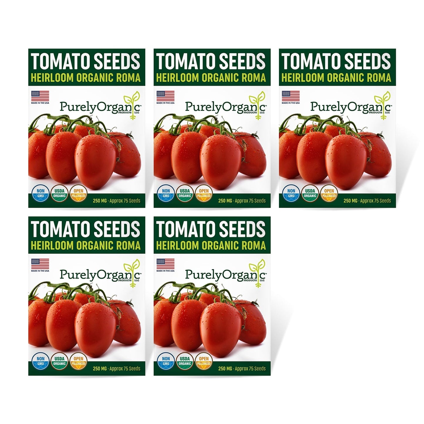 Purely Organic Roma Tomato Seeds - USDA Organic