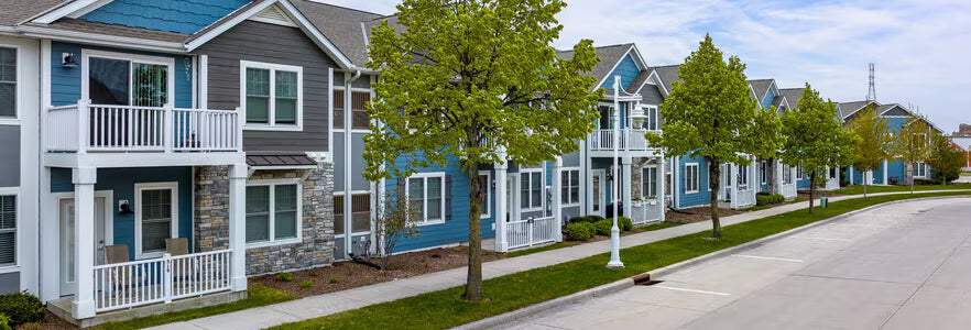 Apartment community frontage in Sheboygan, Wisconsin
