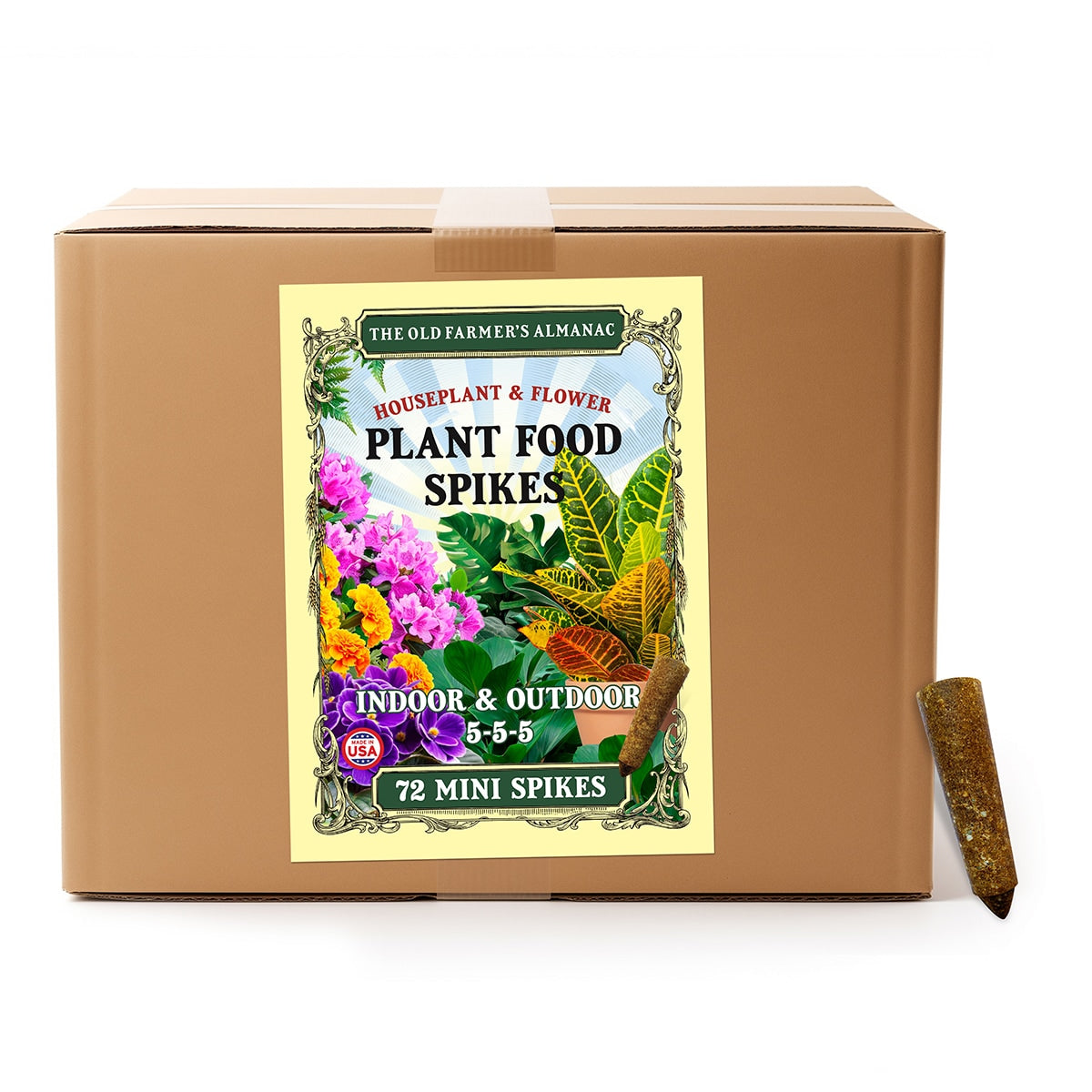 The Old Farmer's Almanac Houseplant & Flower Plant Food Mini Spikes