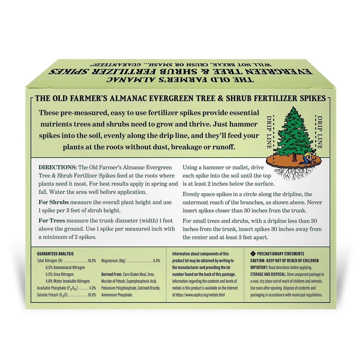 The Old Farmer's Almanac Evergreen Tree & Shrub Fertilizer Spikes
