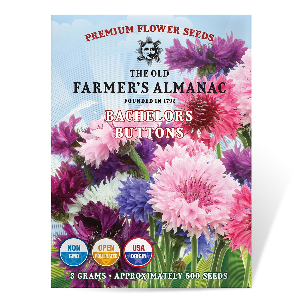 The Old Farmer's Almanac Bachelors Button Seeds