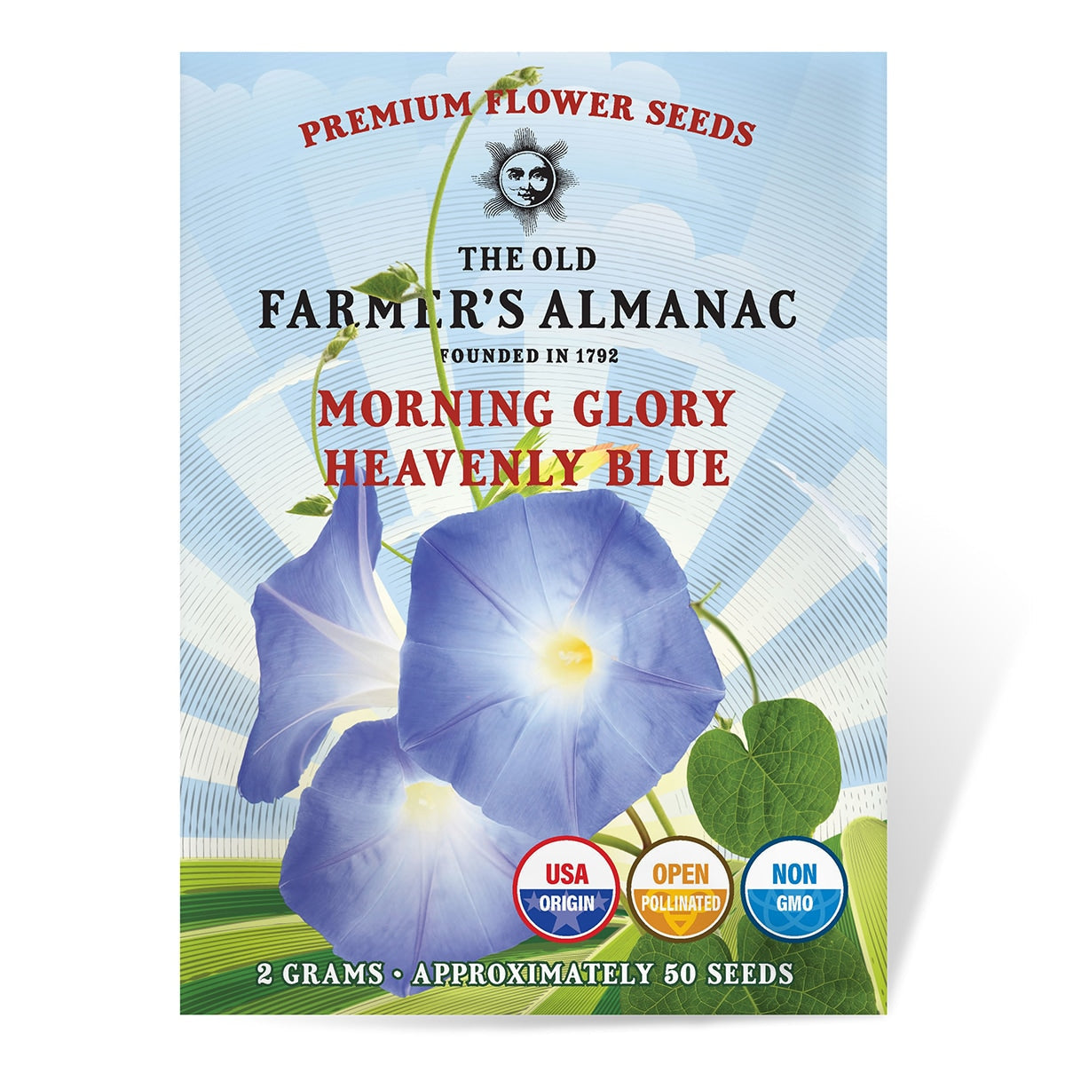 The Old Farmer's Almanac Heavenly Blue Morning Glory Seeds