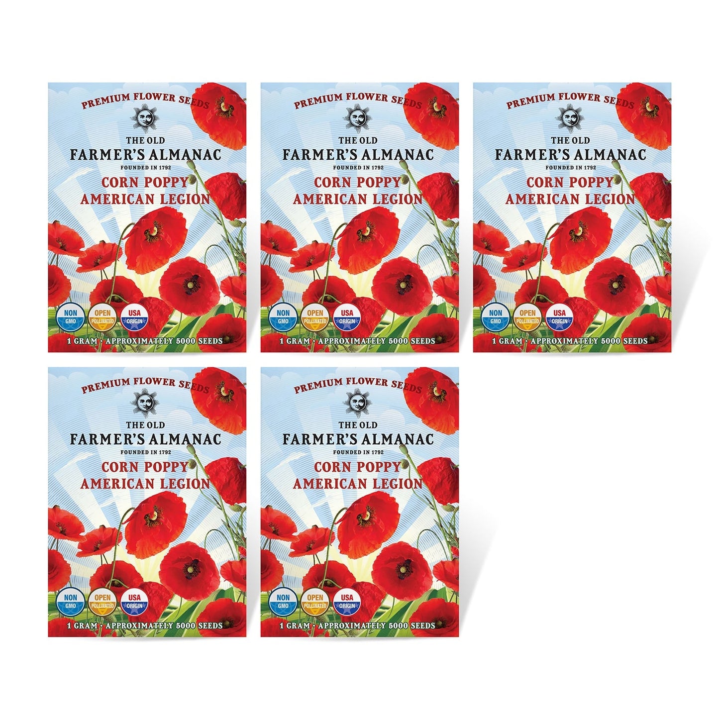 The Old Farmer's Almanac American Legion Corn Poppy Seeds