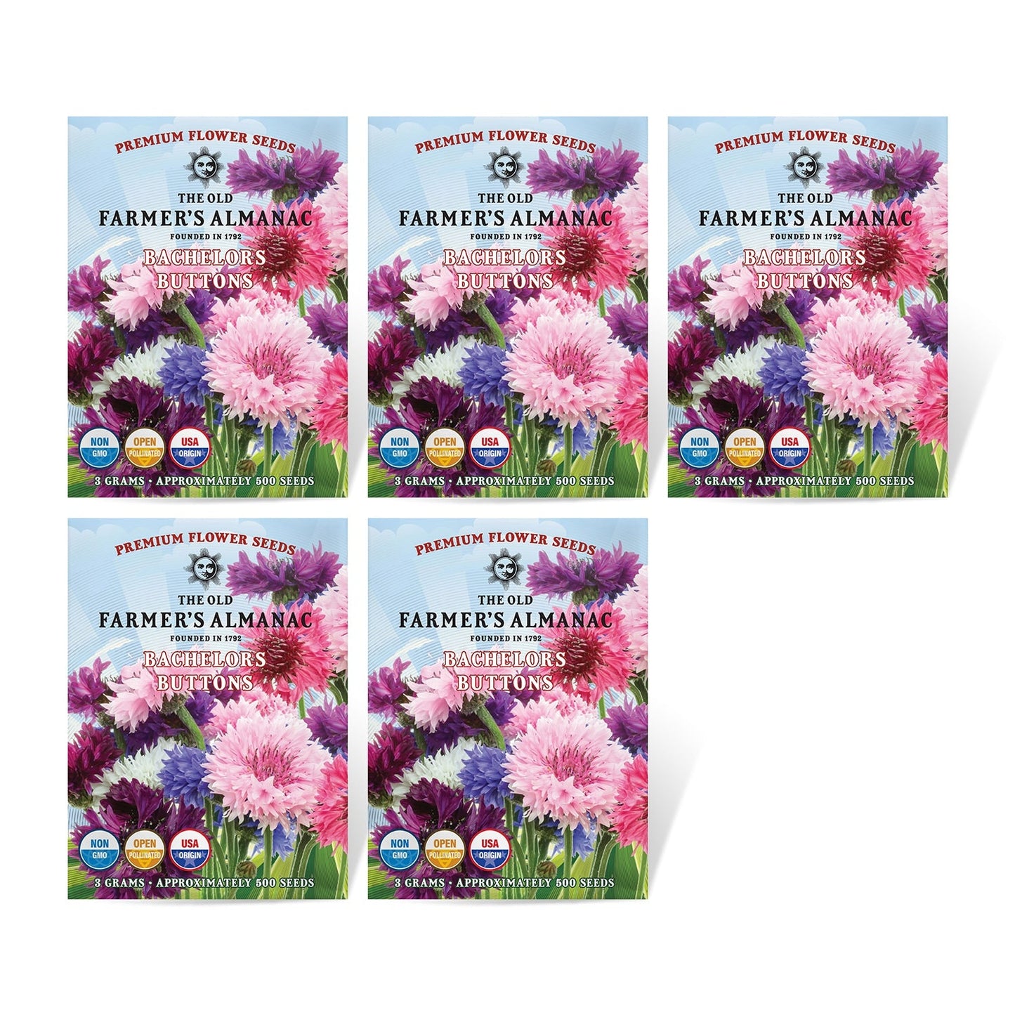 The Old Farmer's Almanac Bachelors Button Seeds