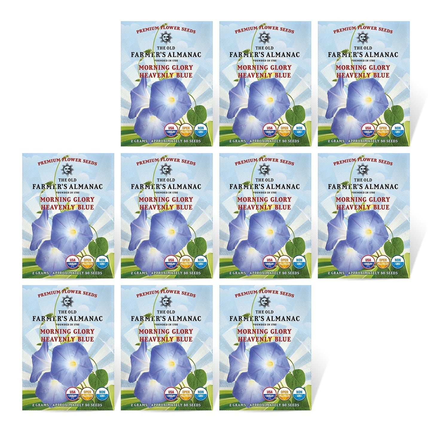 The Old Farmer's Almanac Heavenly Blue Morning Glory Seeds