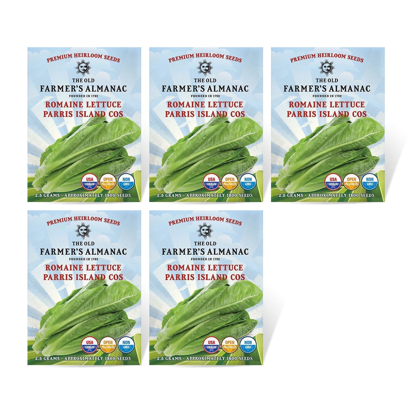 The Old Farmer's Almanac Heirloom Paris Island Cos Romaine Lettuce Seeds
