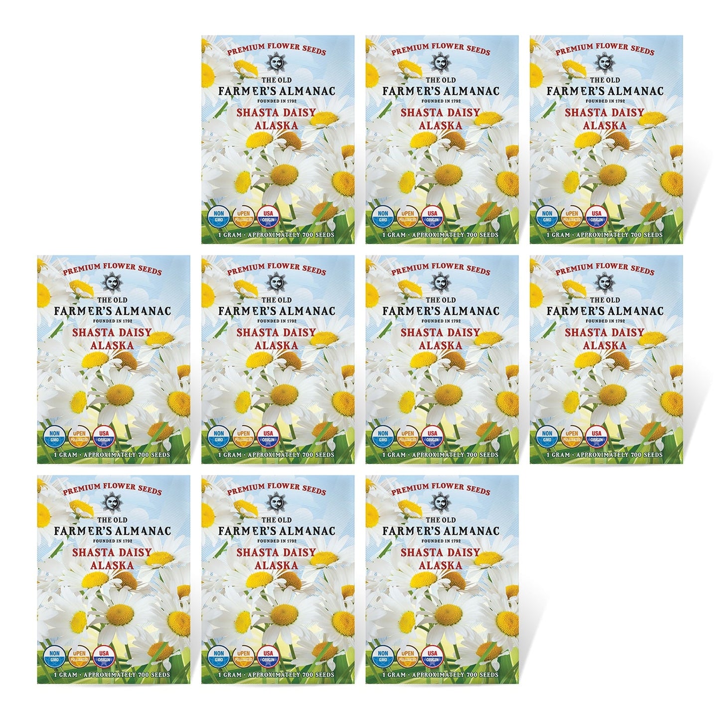 The Old Farmer's Almanac Shasta Alaska Daisy Seeds