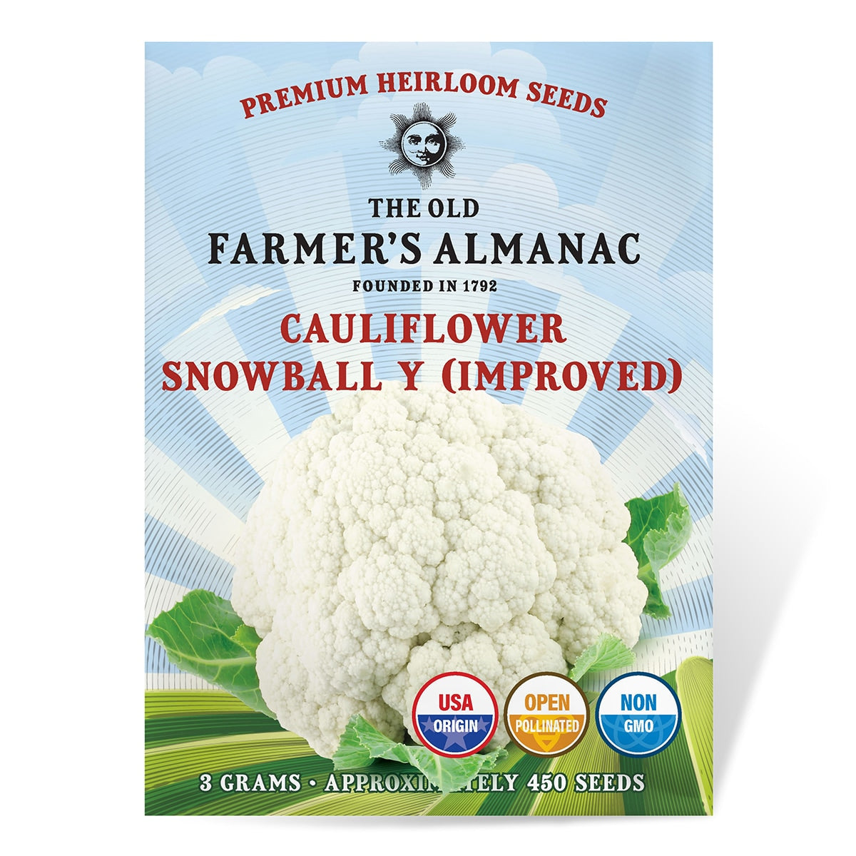 The Old Farmer's Almanac Heirloom Snowball Y (Improved) Cauliflower Seeds