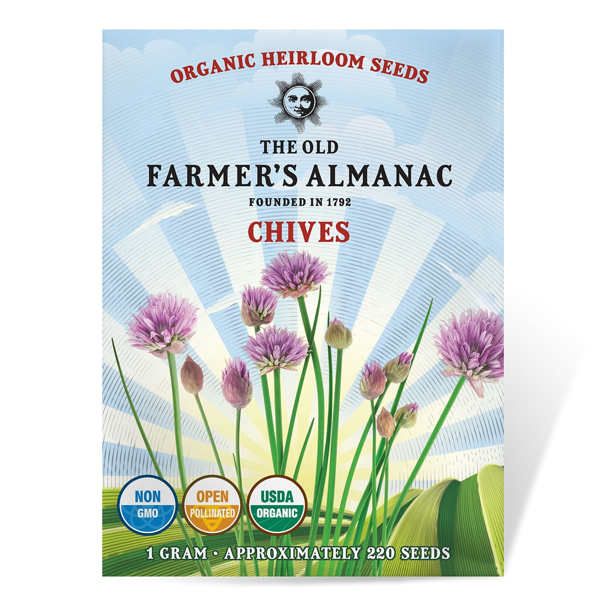 The Old Farmer's Almanac Heirloom Chive Seeds - USDA Organic