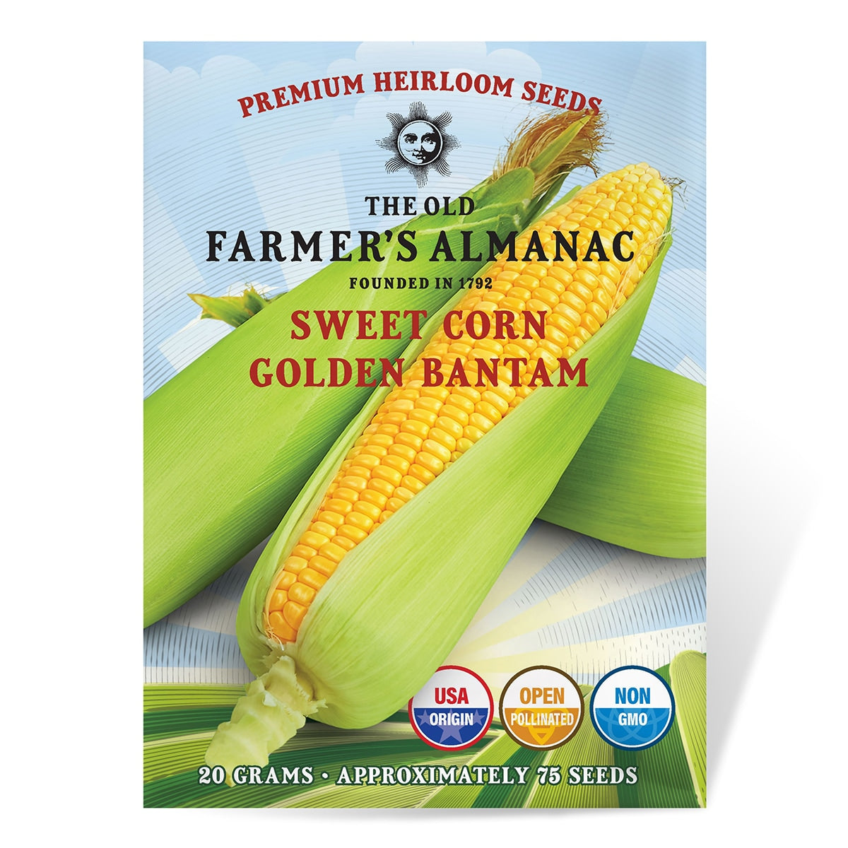 The Old Farmer's Almanac Heirloom Golden Bantam Sweet Corn Seeds