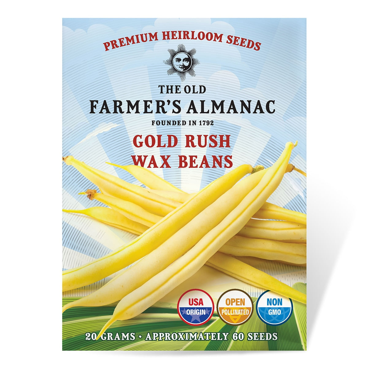 The Old Farmer's Almanac Heirloom Gold Rush Wax Bean Seeds