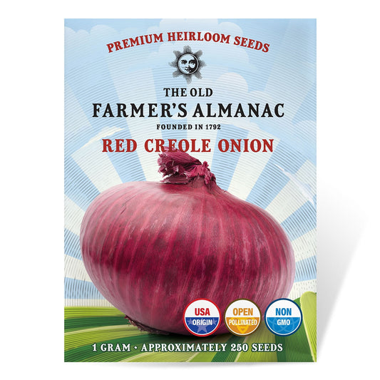 The Old Farmer's Almanac Heirloom Red Creole Onion Seeds