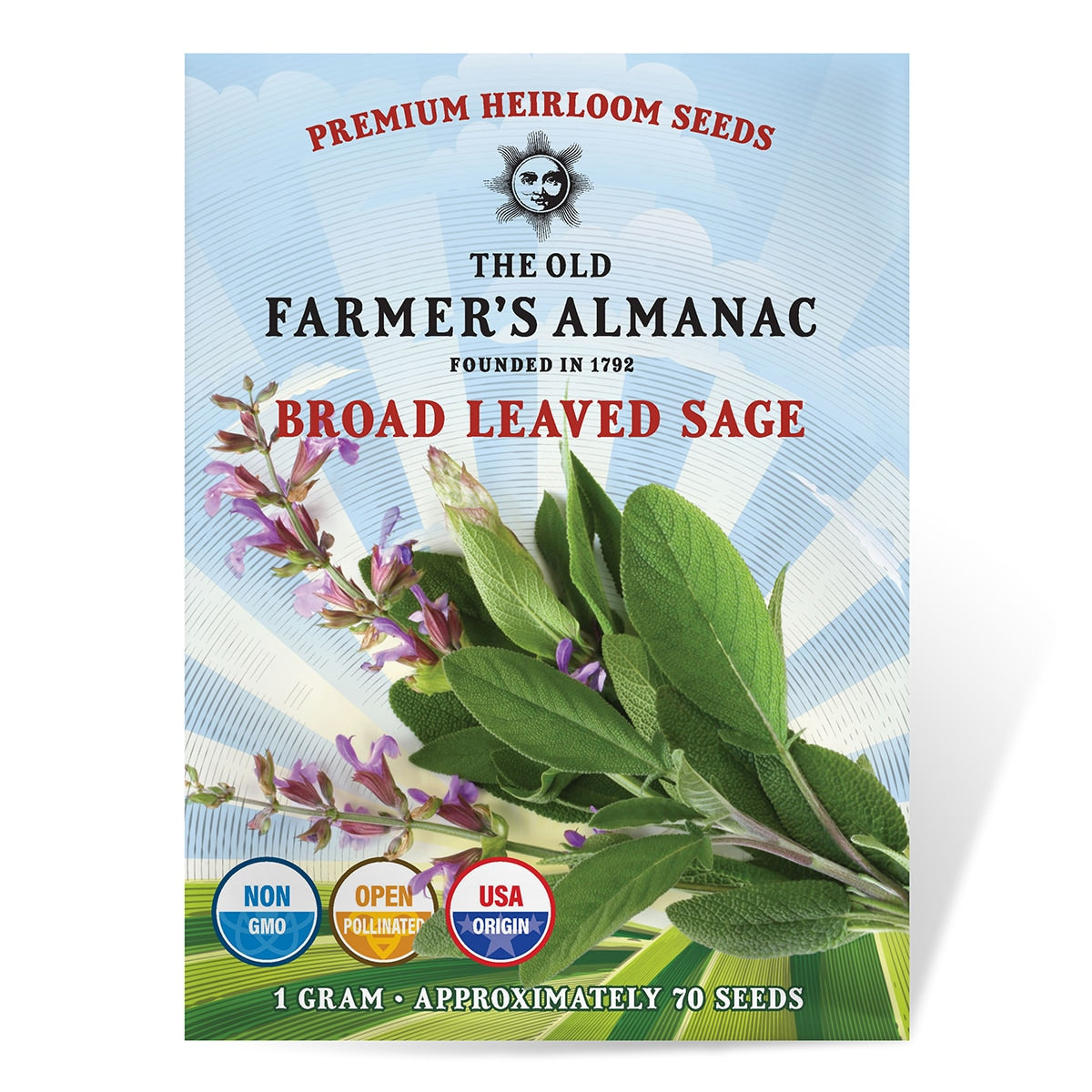 The Old Farmer's Almanac Heirloom Broad Leaved Sage Seeds