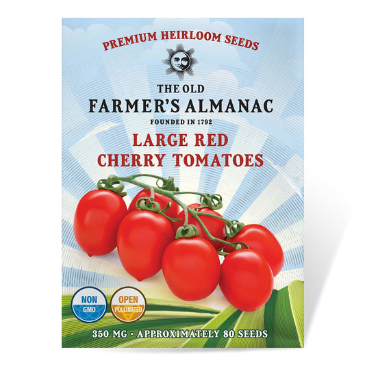 The Old Farmer's Almanac Heirloom Large Red Cherry Tomato Seeds