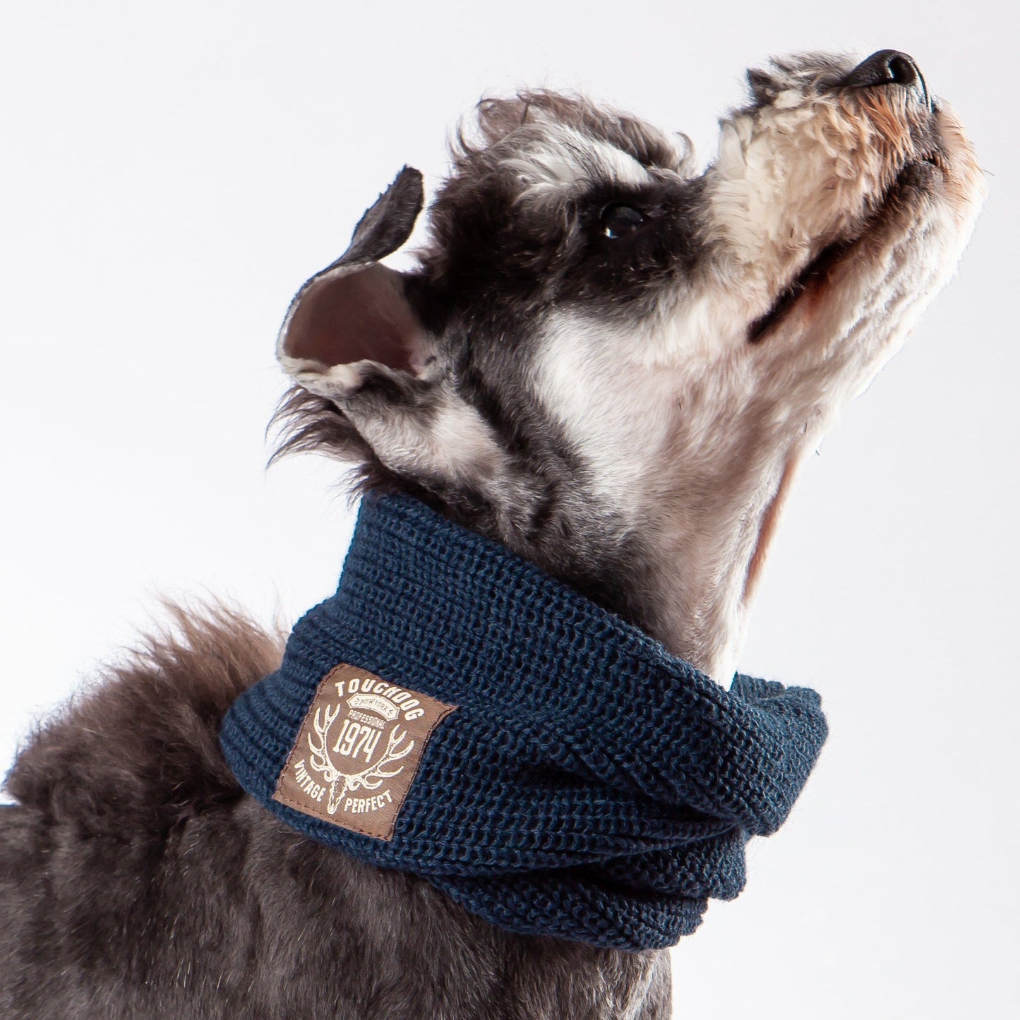 Touchdog Heavy Knitted Designer Fashion Winter Dog Scarf