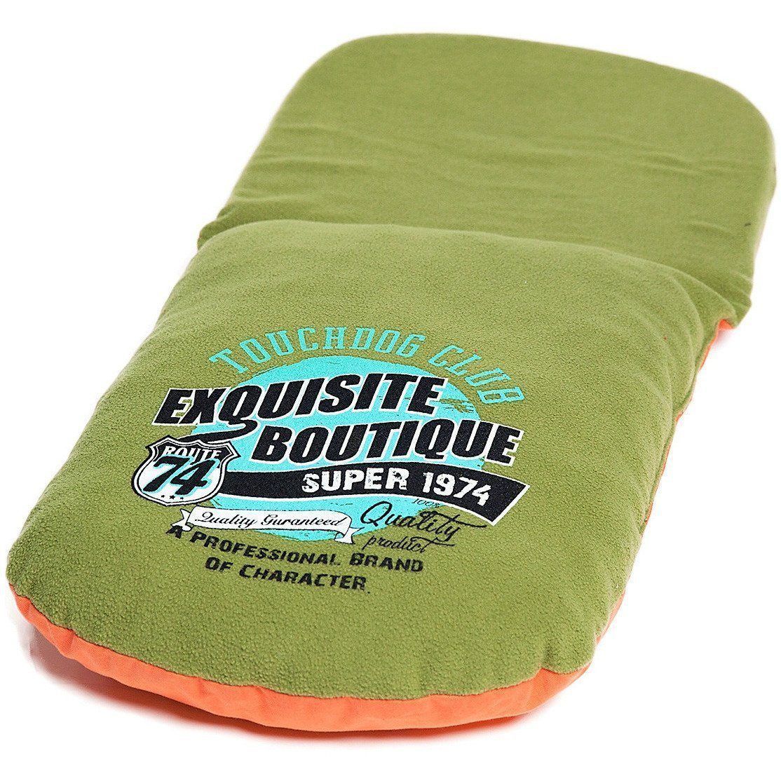 Touchdog ® 'Active-Play' Vintage Emblem Panoramic Cat Bed w/ Teaser Toy