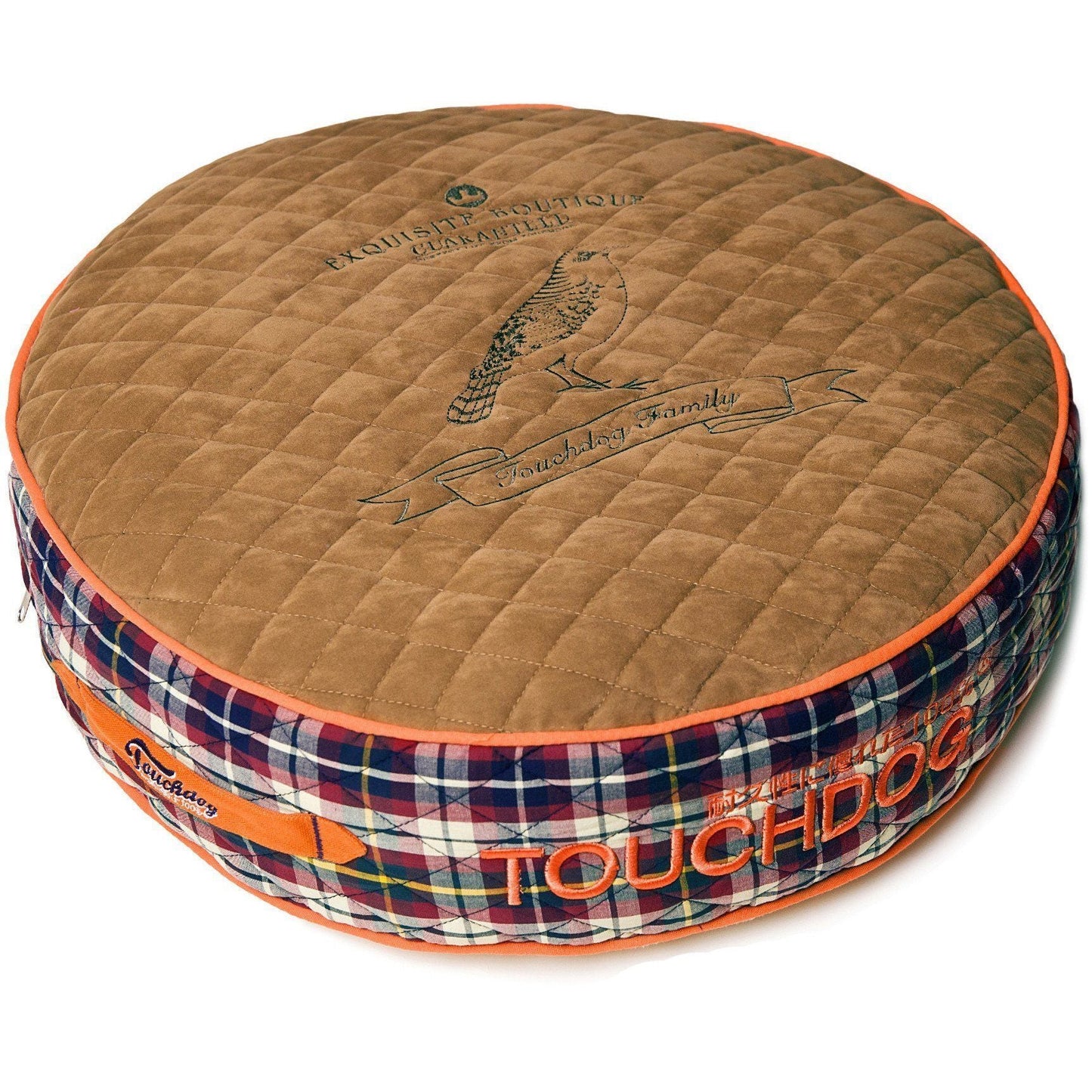 Touchdog ® 'Bark-Royale' Quilted and Raised Premium Rounded Designer Dog Bed