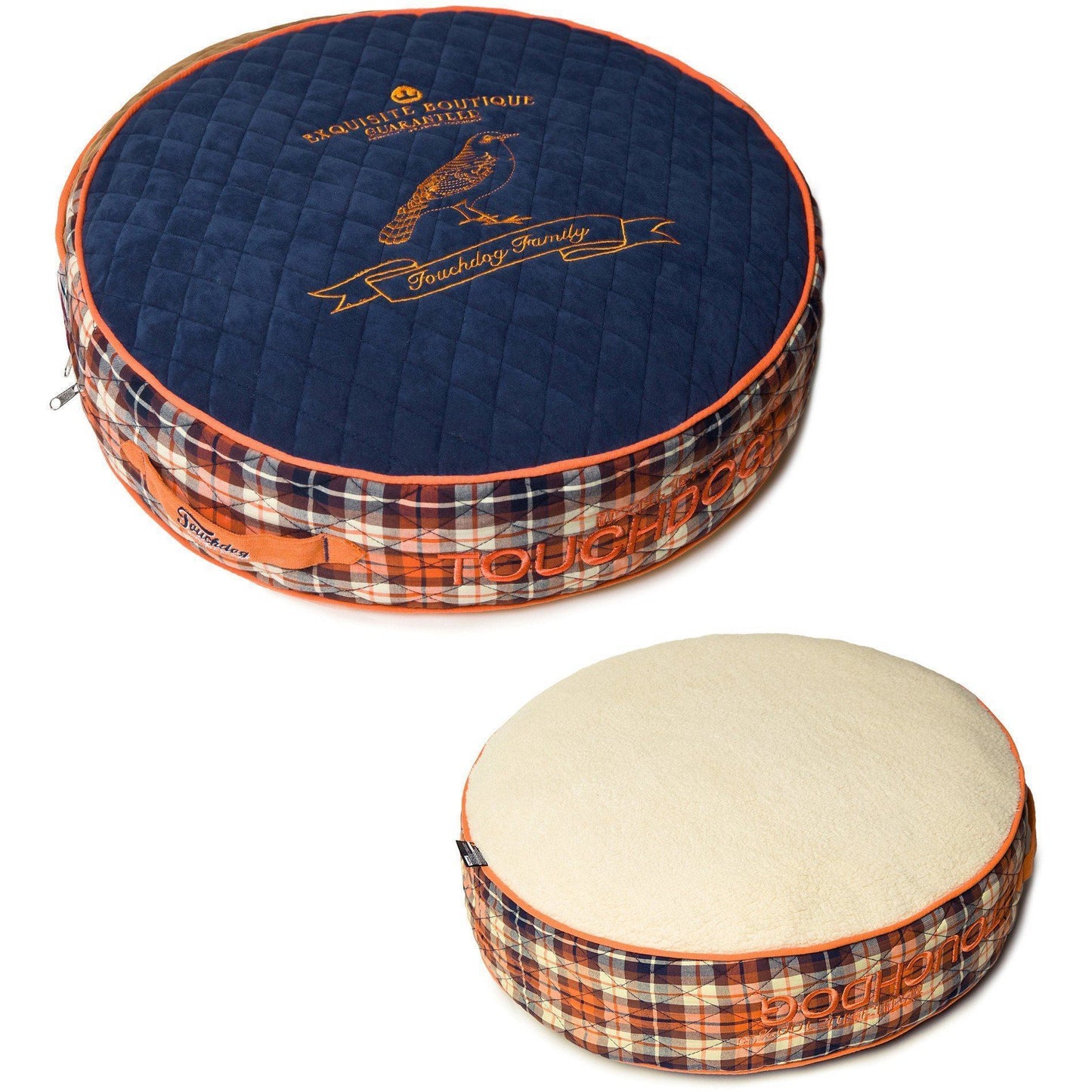 Touchdog ® 'Bark-Royale' Quilted and Raised Premium Rounded Designer Dog Bed