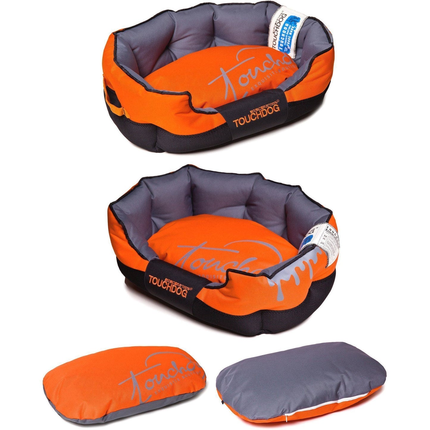 Touchdog ® 'Performance-Max' Sporty Reflective Water-Resistant Dog Bed