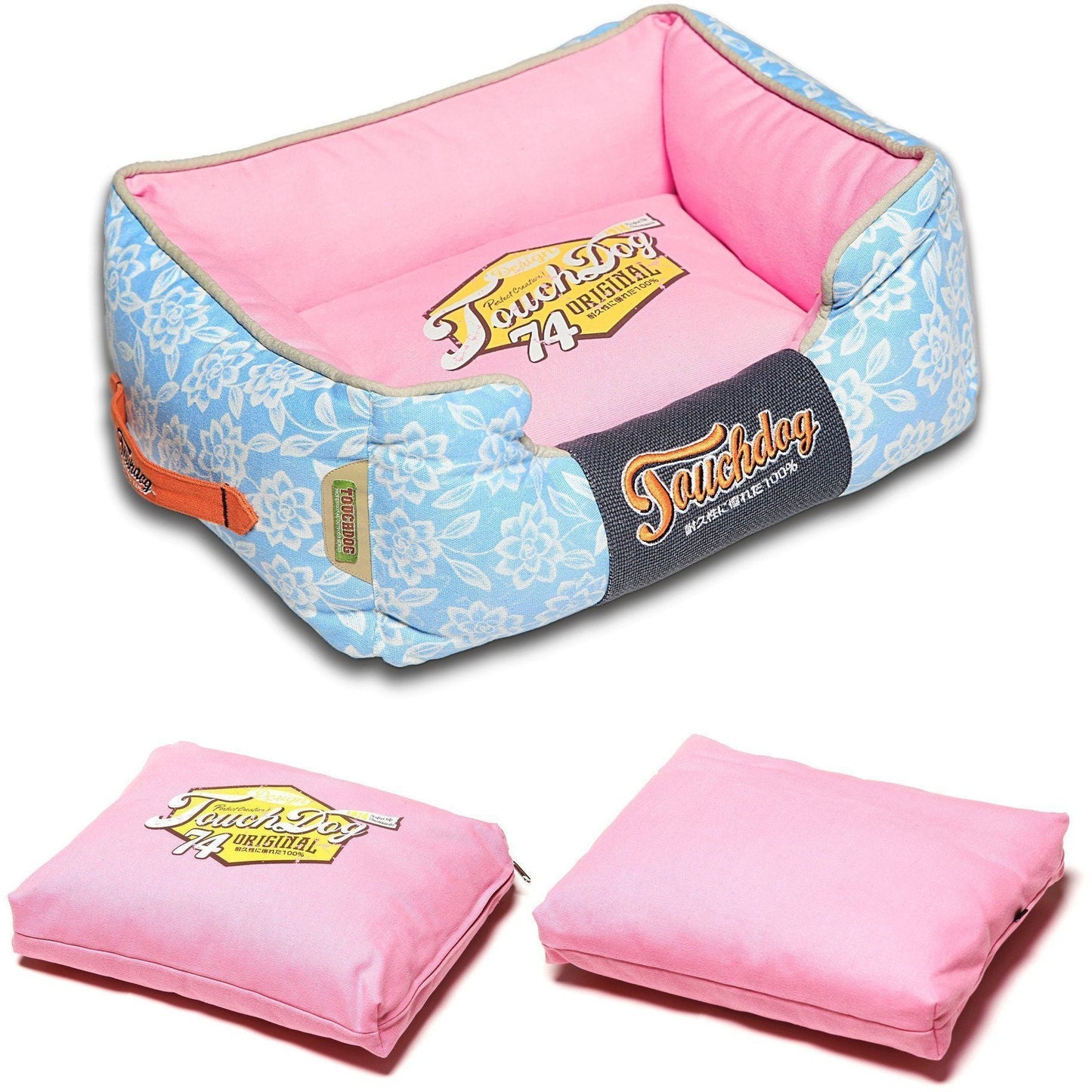 Touchdog ® 'Rose-Pedal' Premium Designer Rectangular Dog Bed