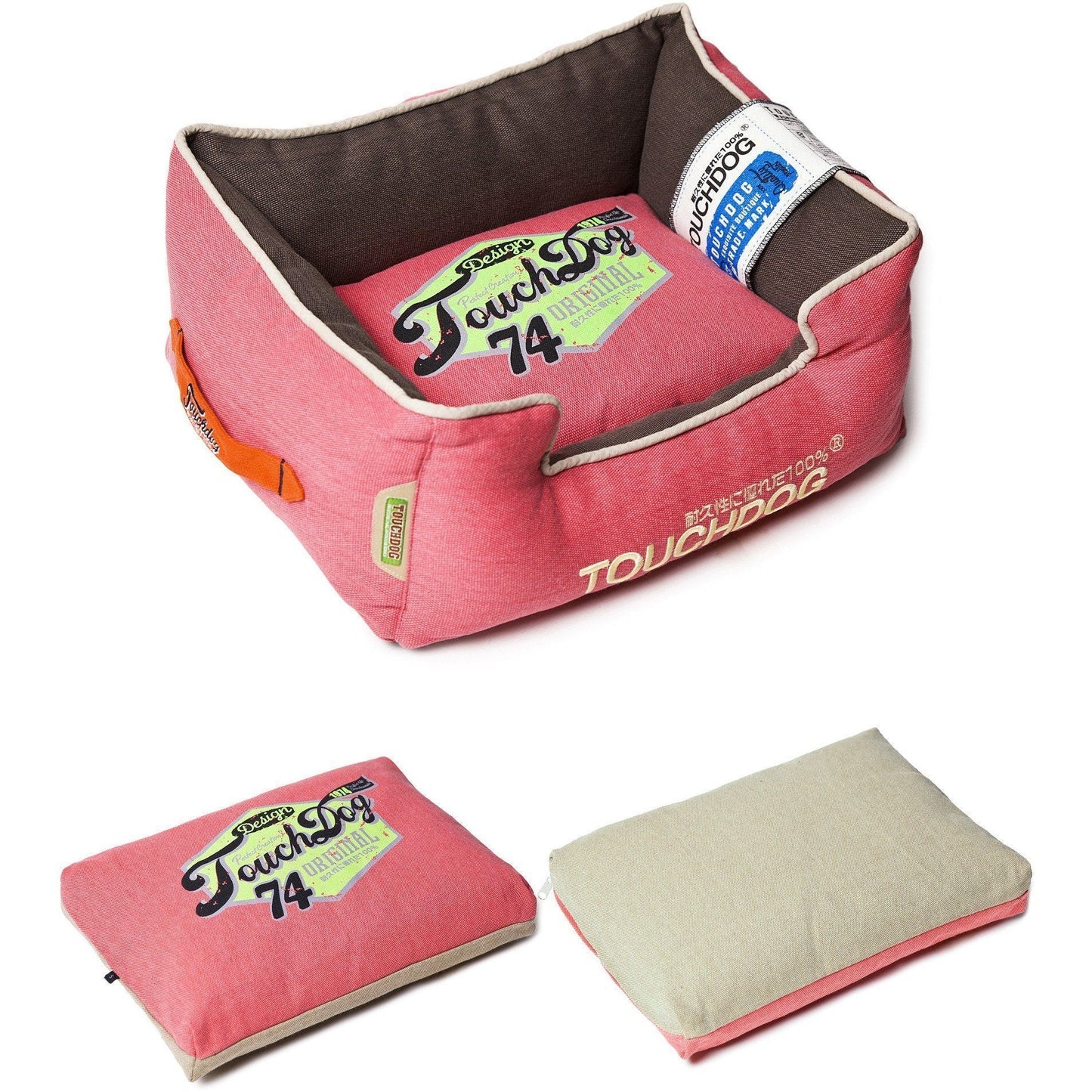 Touchdog ® 'Sporty Vintage' Original Reversible Rectangular Designer Dog Bed